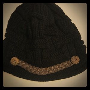 Black beanie hat